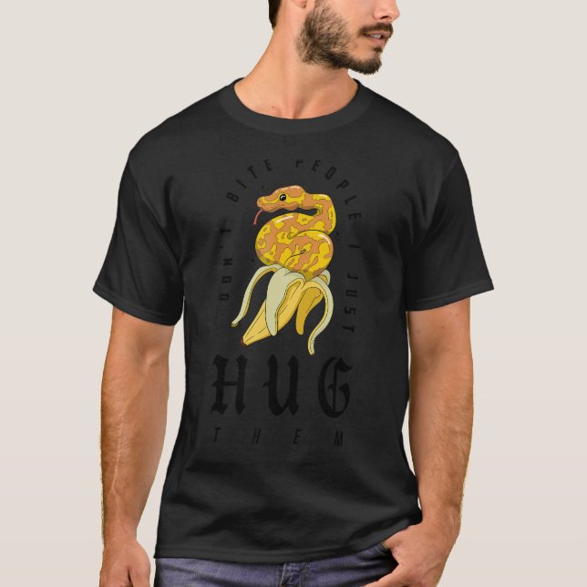 Ball Python Herpetologist Snake Owner Banana Royal T-Shirt (Front)