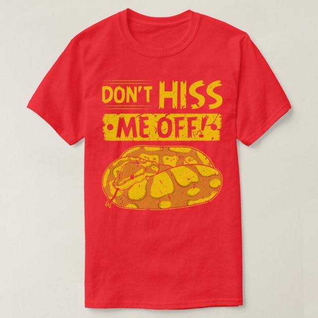 Ball Python Men Women Funny Snake T-Shirt (Design Front)