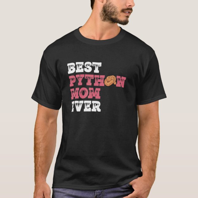 Ball Python Mom For Banana Ball Python Owner T-Shirt (Front)
