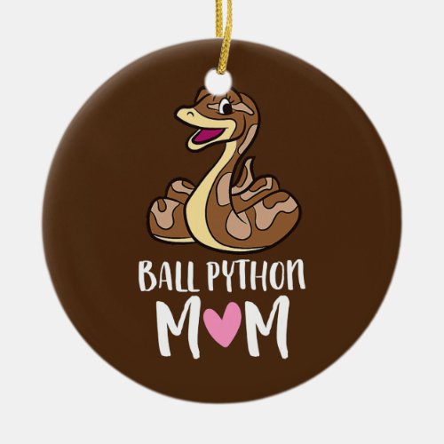 Ball Python Mom Snake Ball Python  Ceramic Ornament