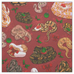 Ball Python Morph Holiday Red Fabric
