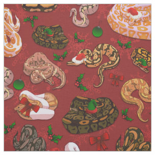 Ball Python Snake Morph Pattern Fabric | Zazzle
