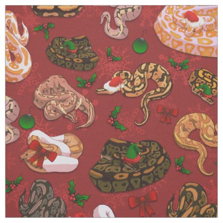 Ball Python Snake Morph Pattern Fabric | Zazzle