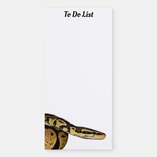 Ball Python Pet Snake To Do List Magnetic Notepad