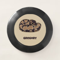 Ball Python Snake, Brown and Tan Personalized