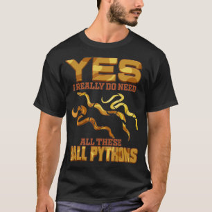 Ball Python Snake Herpetologist Python T-Shirt