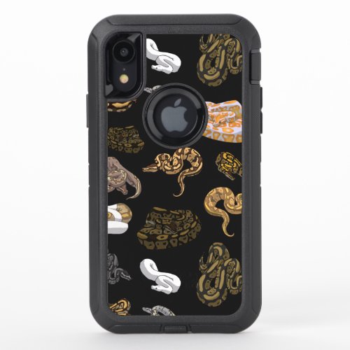 Ball Python Snake Morph Pattern OtterBox Defender iPhone XR Case