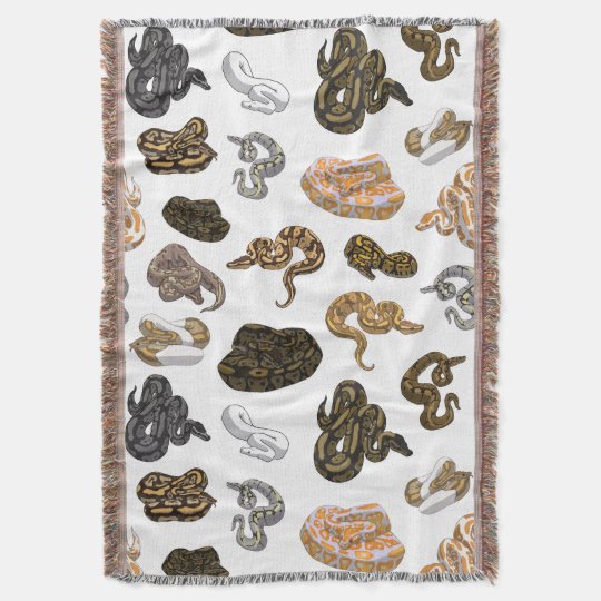 Ball Python Snake Morph Pattern Throw Blanket | Zazzle.com