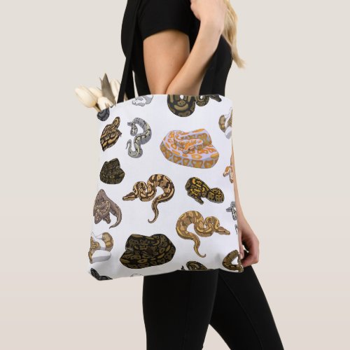 Ball Python Snake Morph Pattern Tote Bag