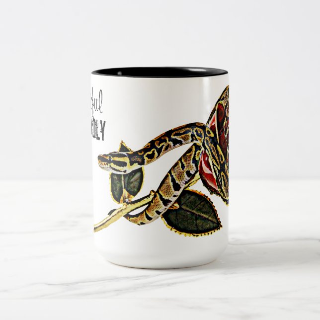 Ball Python Snake Mug  Dangerous Beauty (Center)