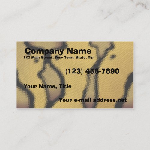 Ball Python Business Card
