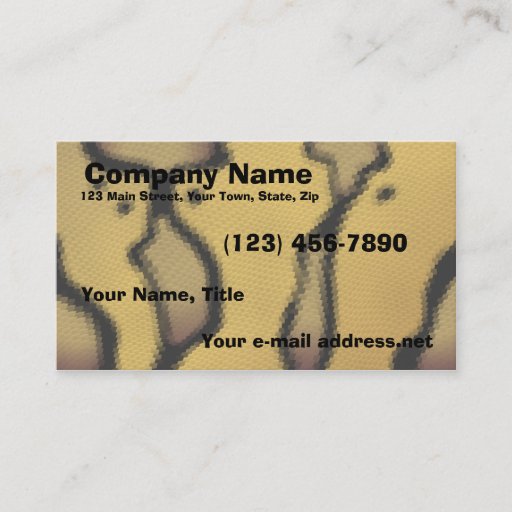 Customizable Ball Python Business Card