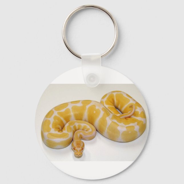 Ball Python Snakes Keychain (Front)