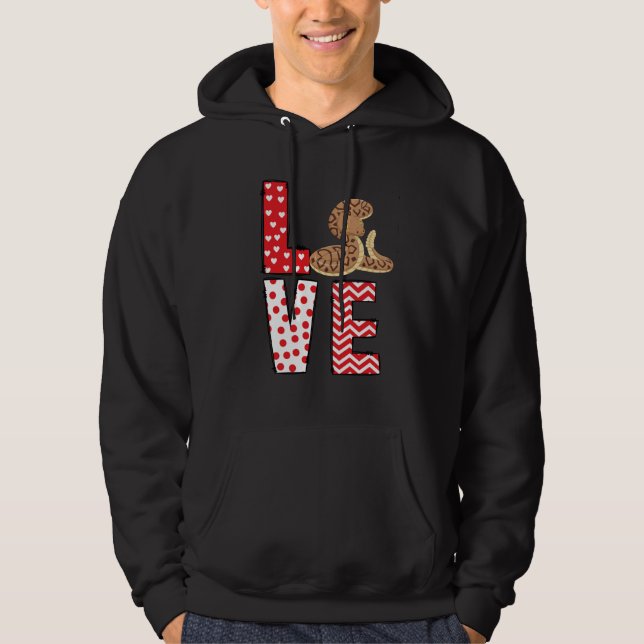 Ball Python Valentines Day Love Valentine Cute Hea Hoodie (Front)