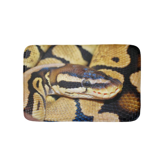 Ball Python, Yellow Belly, Curled up in Ball Bathroom Mat (Front)