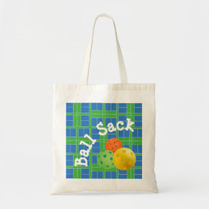 Ball Sack for Pickleballs - Blue and Green Tote Ba Bag
