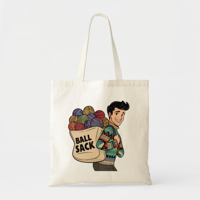 Ball Sack Tote Bag (Front)