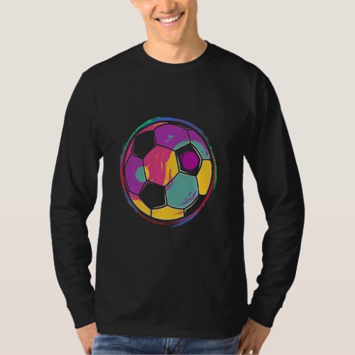 Ball Soccer  Graphic Yin Yang Football Boys Girls  T_Shirt