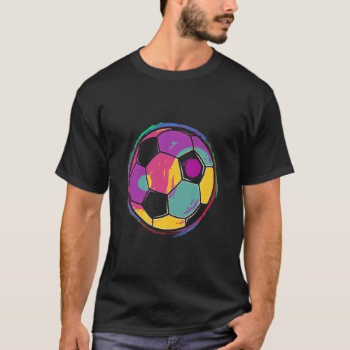 Ball Soccer  Graphic Yin Yang Football Boys Girls  T_Shirt