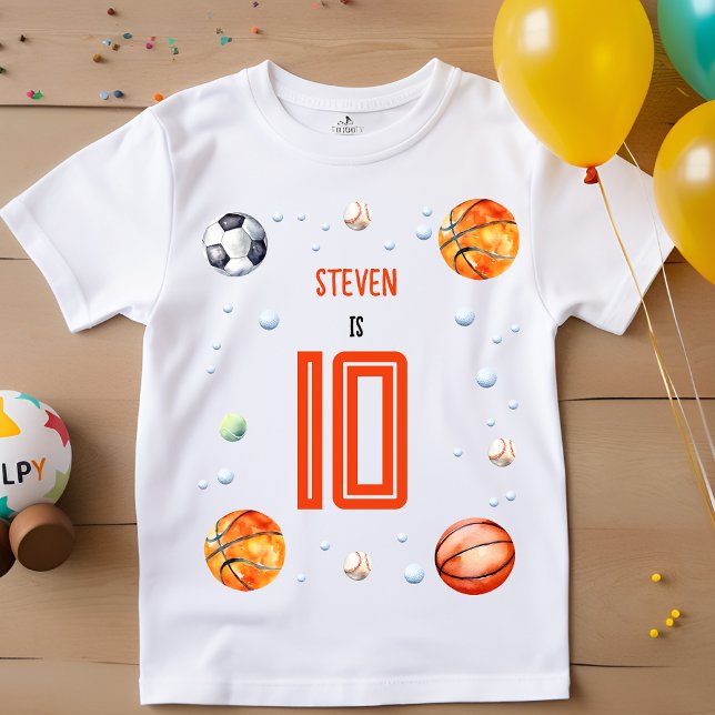 Ball sports kids birthday T-Shirt (Creator Uploaded)