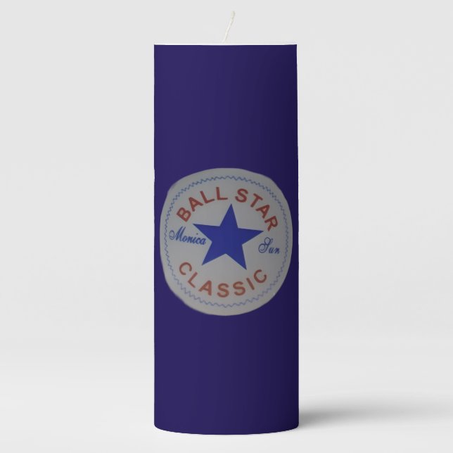 BALL STAR  PILLAR CANDLE (Front)