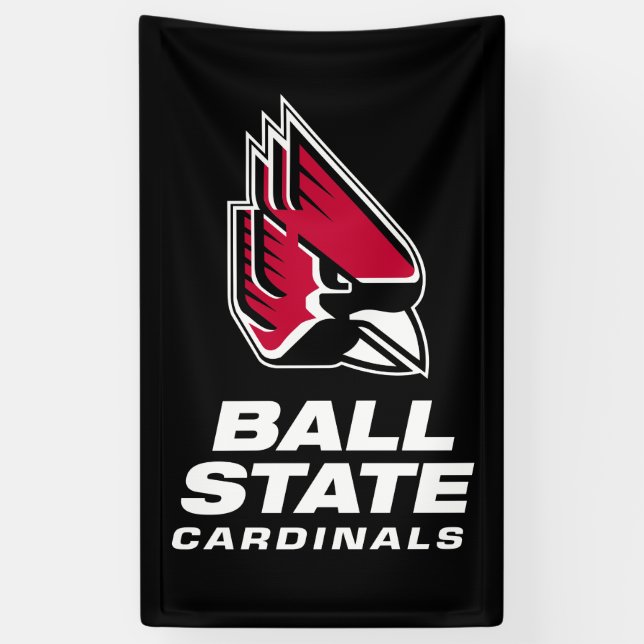Ball State Cardinals Athletic Mark Banner (Vertical)