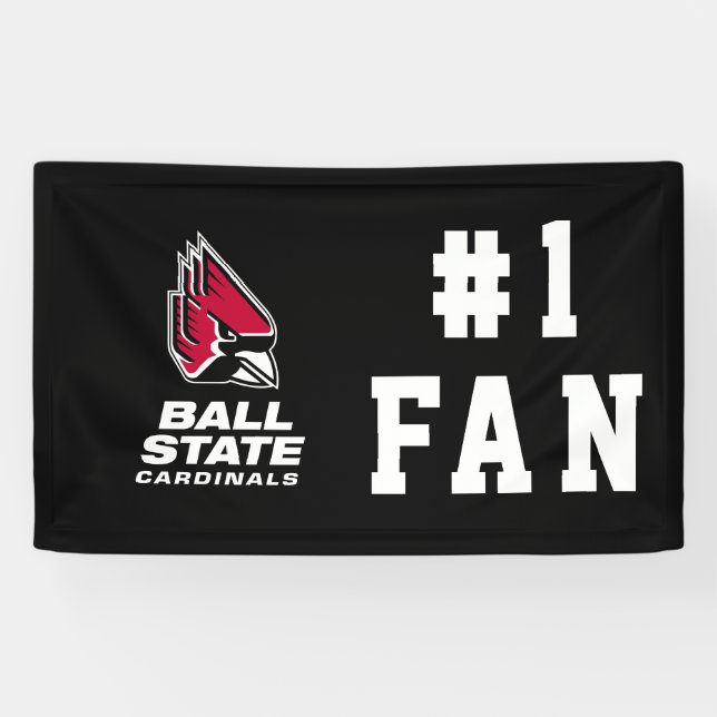 Ball State Cardinals Athletic Mark Banner (Horizontal)