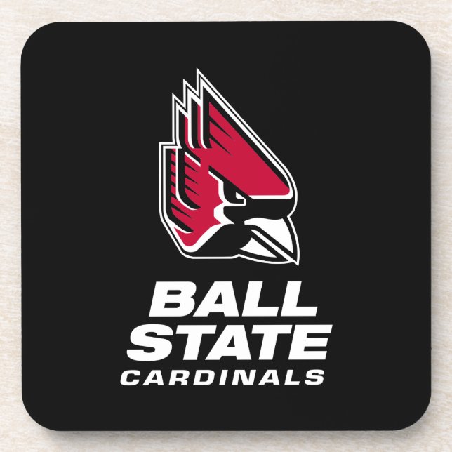 Ball State Cardinals Athletic Mark Beverage Coaster (Front)