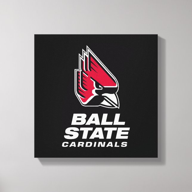 Ball State Cardinals Athletic Mark Canvas Print (Front)