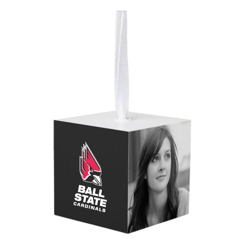 Ball State Cardinals Athletic Mark Cube Ornament