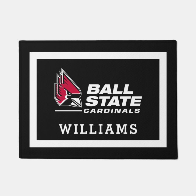 Ball State Cardinals Athletic Mark Doormat (Front)