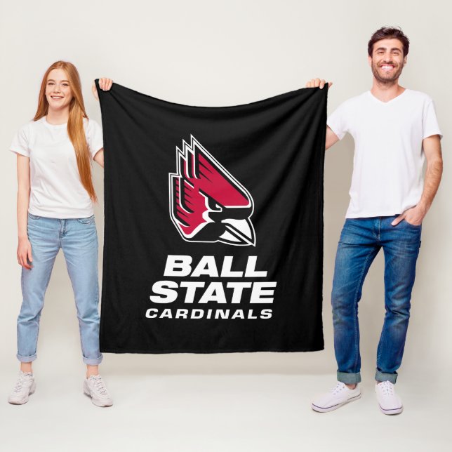 Ball State Cardinals Athletic Mark Fleece Blanket (In Situ)