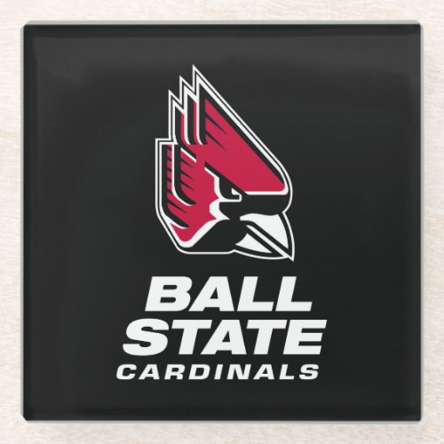 Ball State Cardinals Athletic Mark Glass Coaster