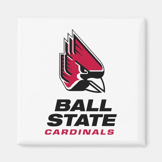 Ball State Cardinals Athletic Mark Magnet (Front)