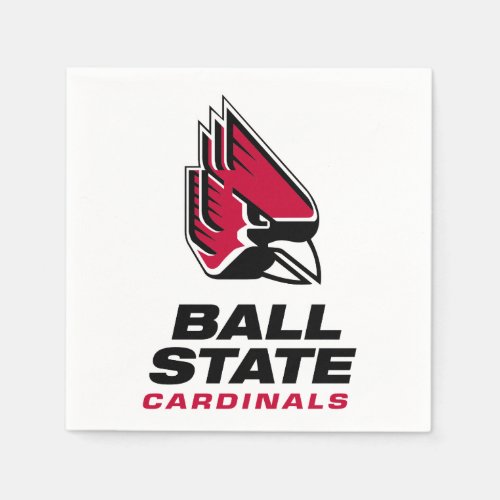 Ball State Cardinals Athletic Mark Napkins