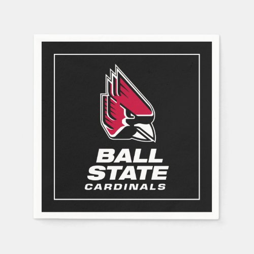 Ball State Cardinals Athletic Mark Napkins