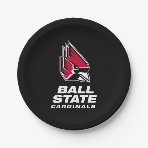 Ball State Cardinals Athletic Mark Paper Plates