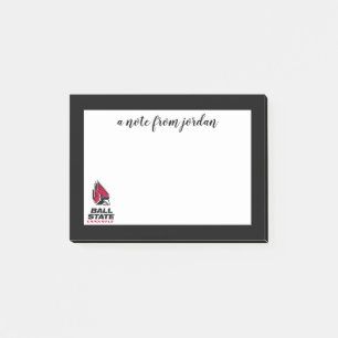 Ball State Cardinals Athletic Mark Post-it Notes