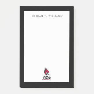 Ball State Cardinals Athletic Mark Post-it Notes