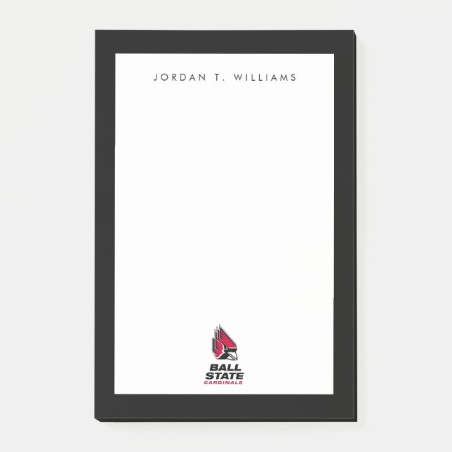 Ball State Cardinals Athletic Mark Post-it Notes (Front)