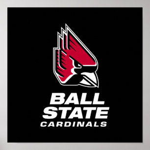 Ball State Cardinals Athletic Mark Poster