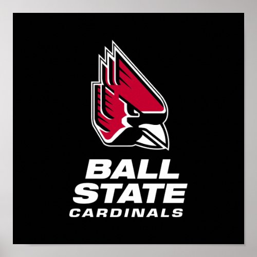 Ball State Cardinals Athletic Mark Poster