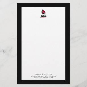 Ball State Cardinals Athletic Mark Stationery