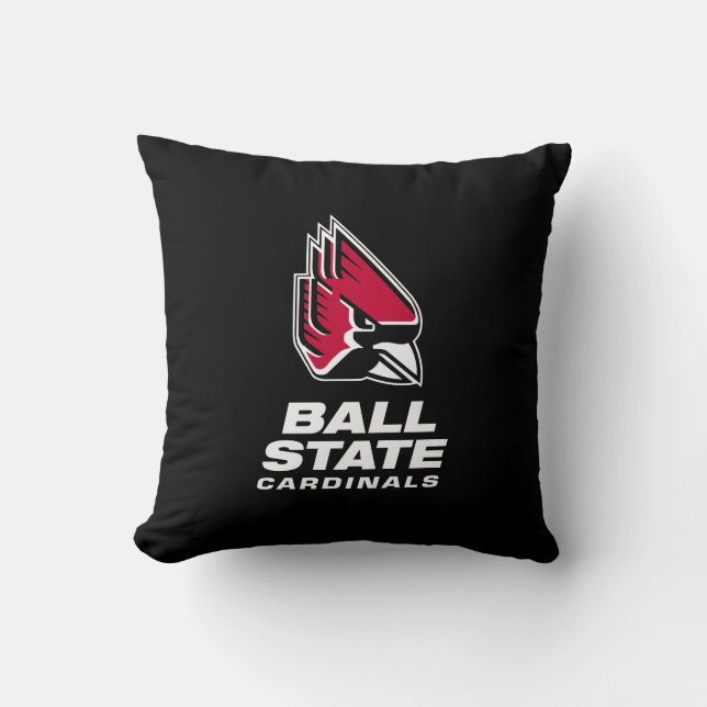 Ball State Cardinals Athletic Mark Throw Pillow (Front)