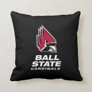 Ball State Cardinals Athletic Mark Throw Pillow