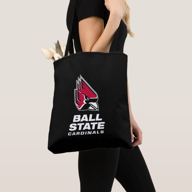 Ball State Cardinals Athletic Mark Tote Bag (Close Up)