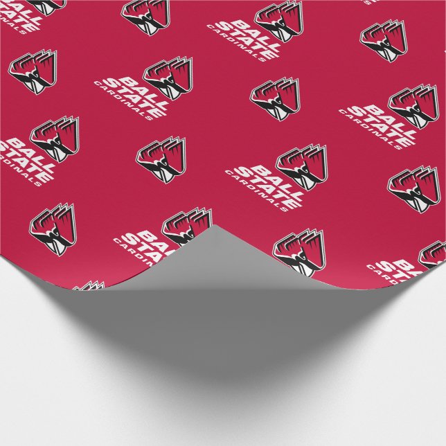 Ball State Cardinals Athletic Mark Wrapping Paper (Corner)