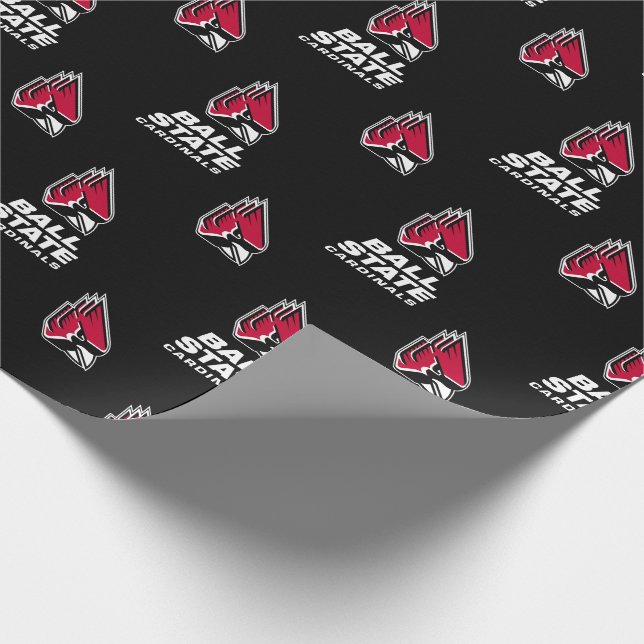 Ball State Cardinals Athletic Mark Wrapping Paper (Corner)