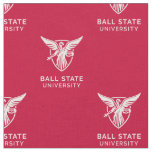 Ball State Cardinals Beneficence Red Pattern Fabric