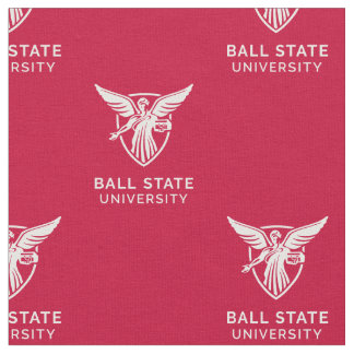 Ball State Cardinals Beneficence Red Pattern Fabric
